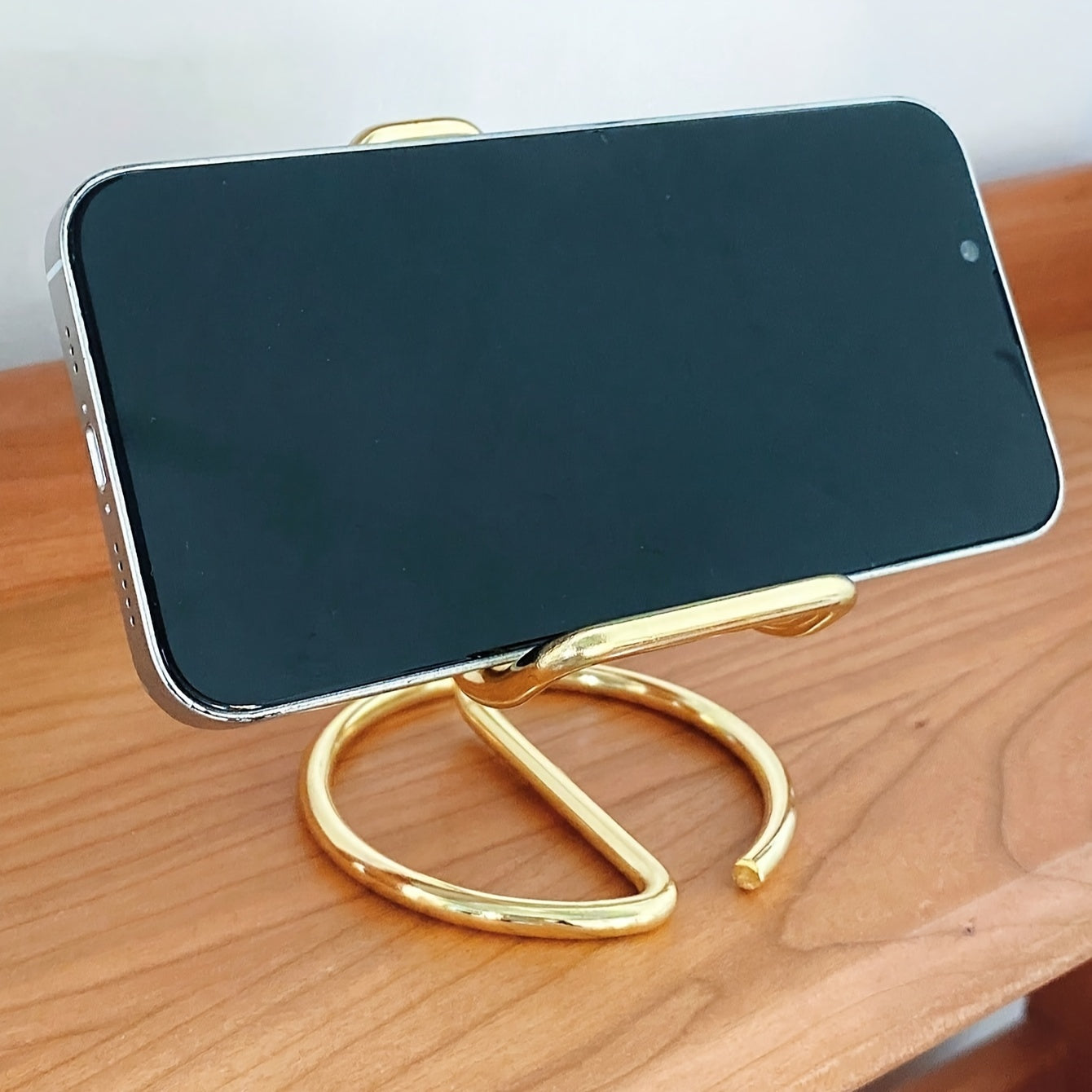 Metal Phone Stand Gold Plated Modern Design Iron Desktop Holder