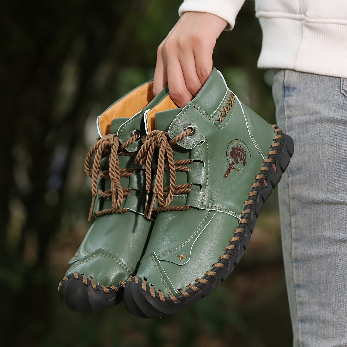 Women's Oversized Casual Short Boots, Retro Loafers, Versatile, Comfortable