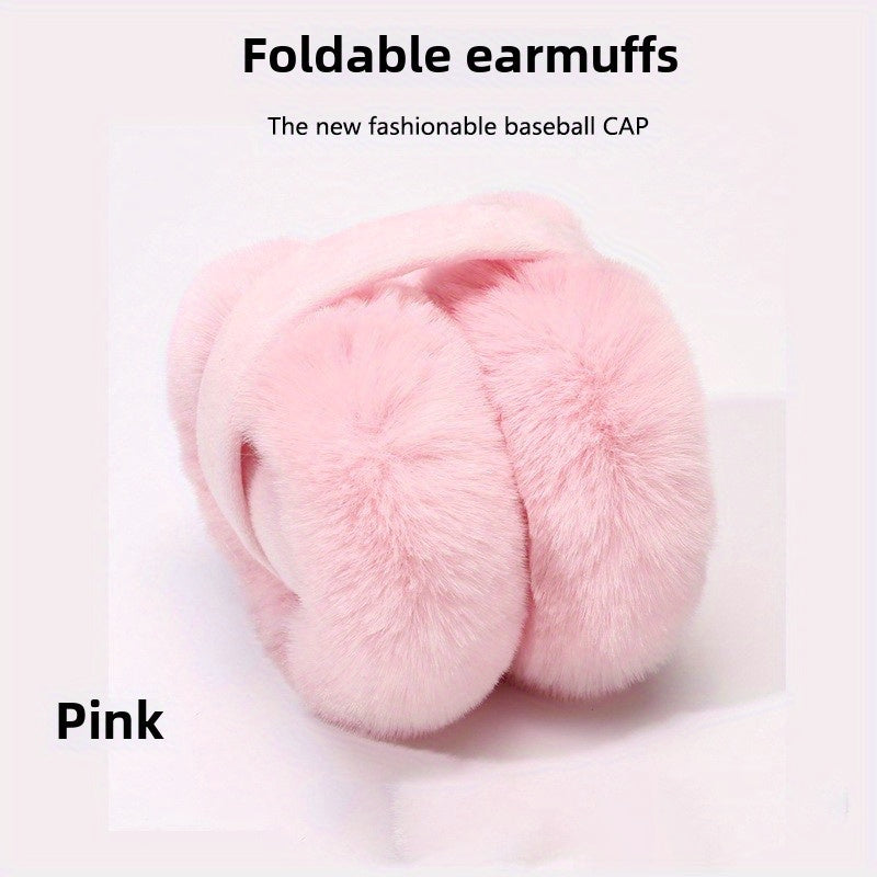 Qish issiqligi uchun to'qilgan mato quloq tutqichlari, mo'rt, yumshoq, qattiq polyester, buklanuvchi