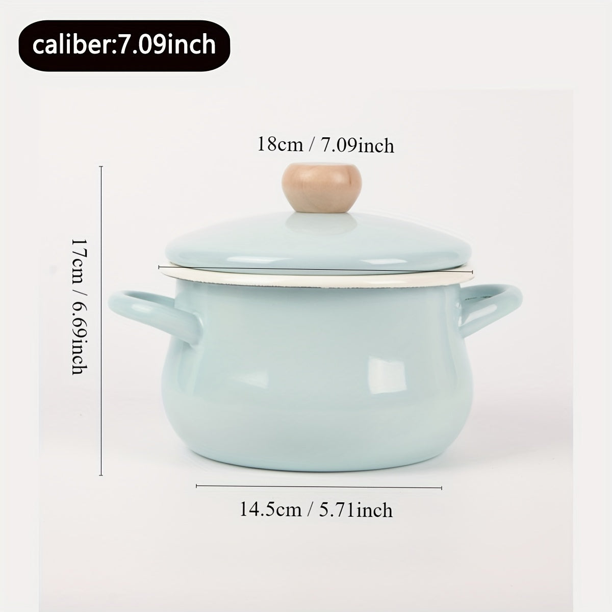 Enamel Cookware Non-Stick Soup Pot Stewing Pot with Large Capacity