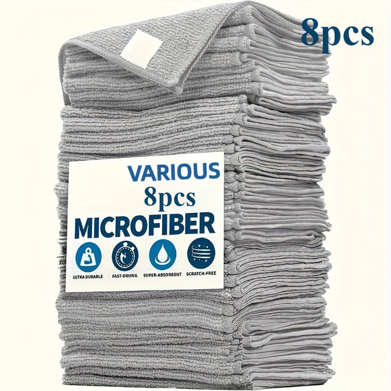Juego de toallas de microfibra para limpiar coches, ultraabsorbentes, de secado rápido y sin pelusas