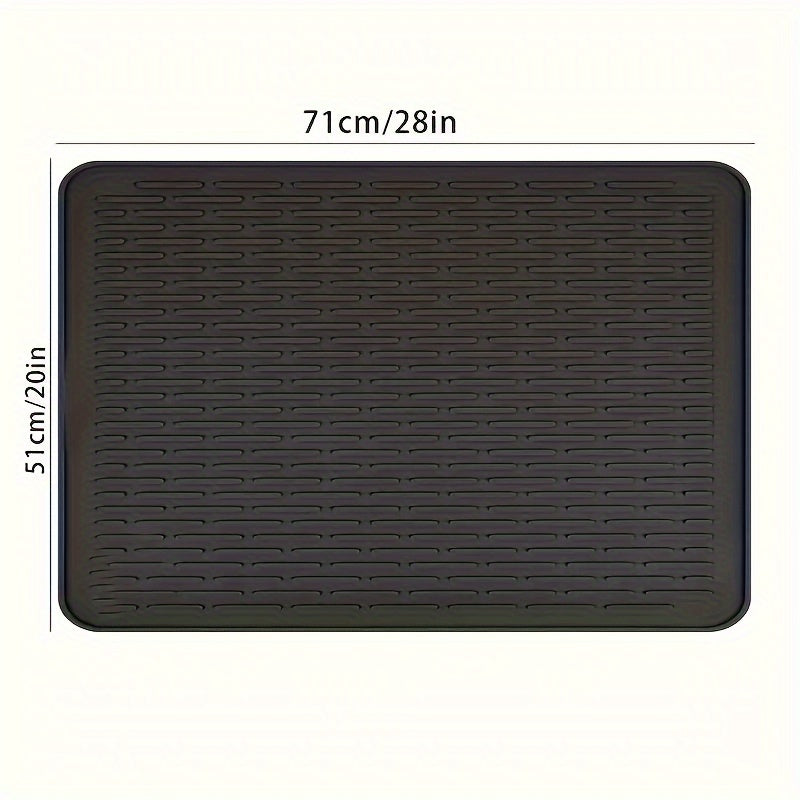 Silicone Stove Top Cover for Ceramic and Glass Cooktops Foldable Kitchen Mat for Drying Dishes and Oven Use