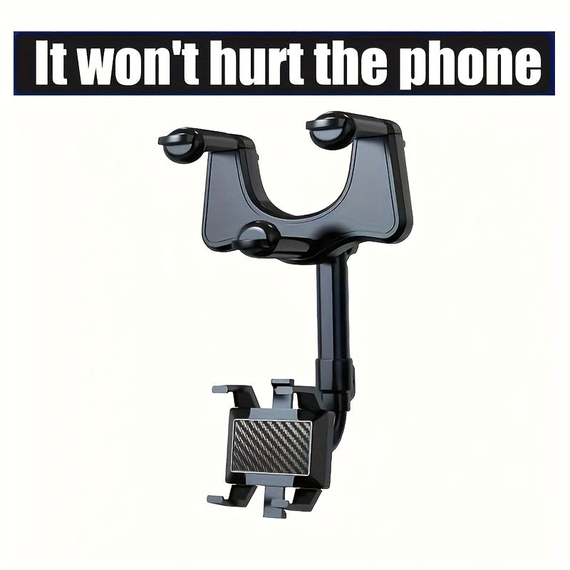 Universal Rotatable Car Phone Holder with 360° Rotation and Retractable Arm