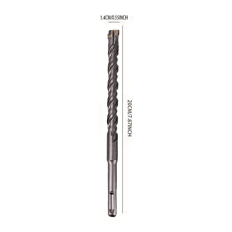 6-16mm Carbide Tip Hammer Drill Bit for Concrete Masonry 200mm