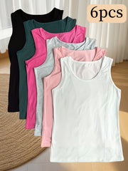 Ayollar uchun katta o'lcham paxta bo'yinbog'li tanklar, yozgi asosiy to'plam