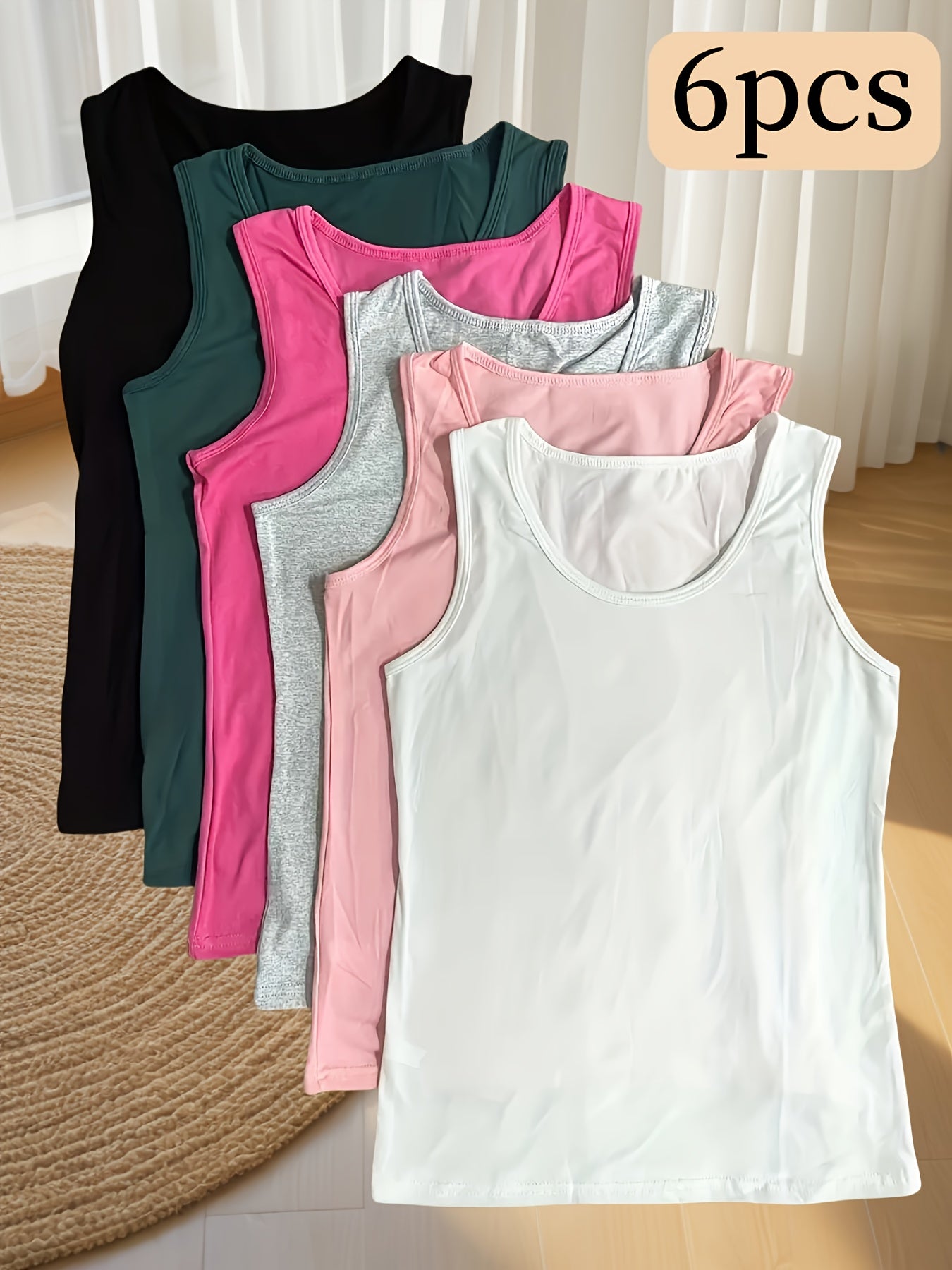 Ayollar uchun katta o'lcham paxta bo'yinbog'li tanklar, yozgi asosiy to'plam