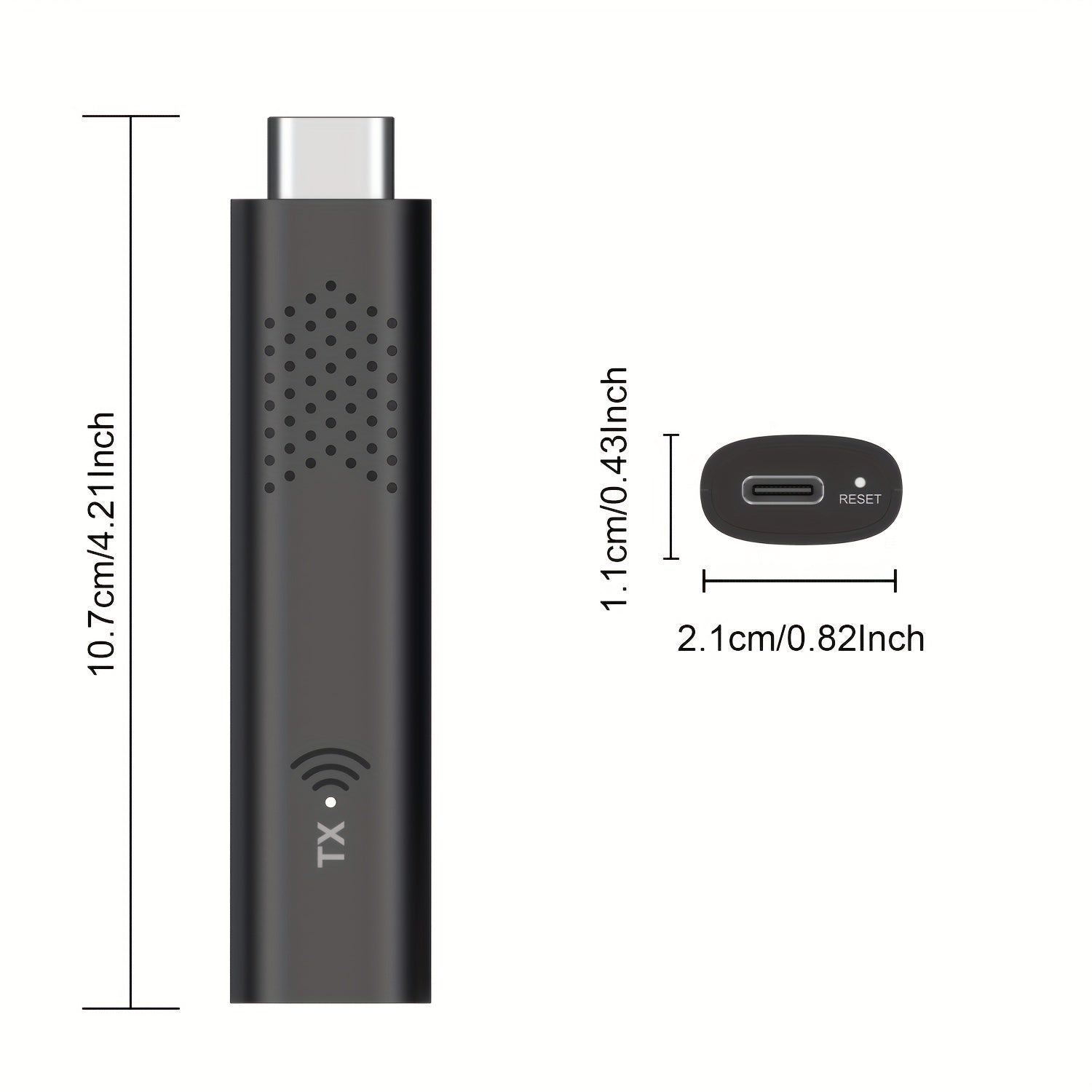 Wireless HDMI Transmitter and Receiver 1080P 60Hz Streaming up to 30m Plug and Play