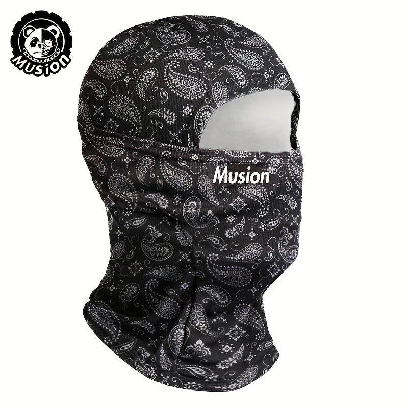 Máscara facial de malla transpirable para adultos, máscara integral tipo balaclava para motocicleta