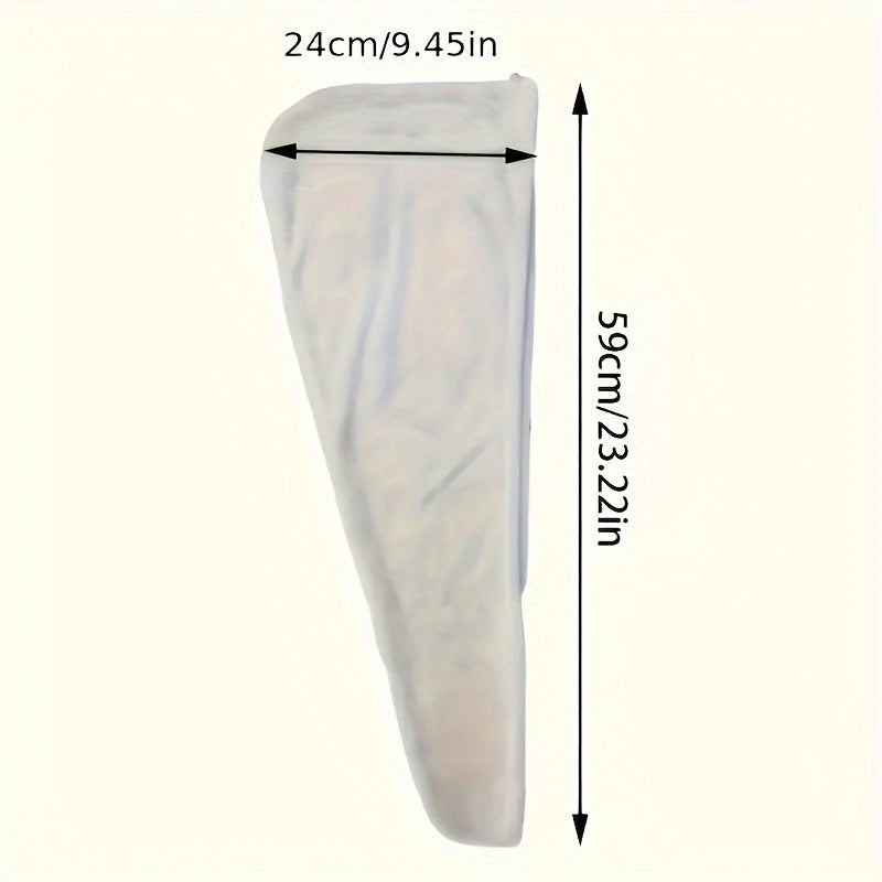 Absorbent Geometric Design Hair Towel Wrap for Home and Travel