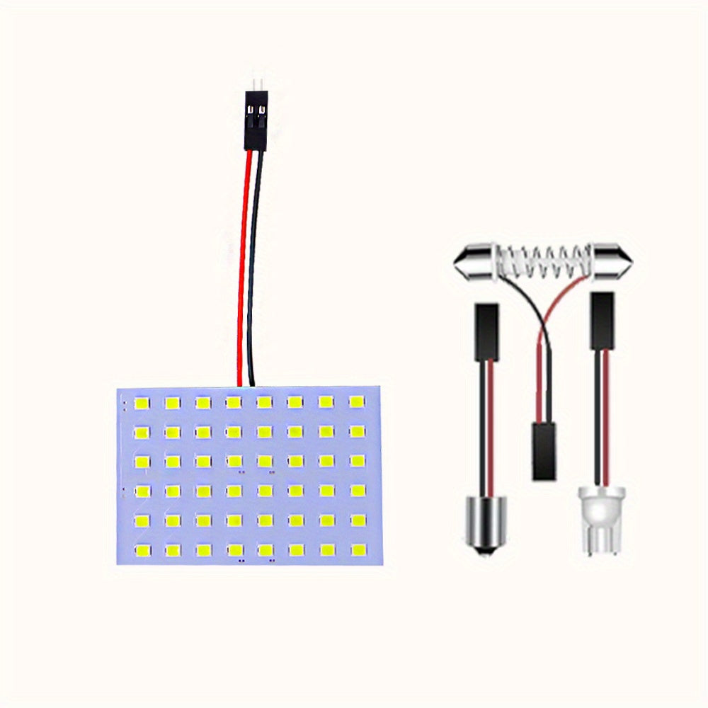 Bombilla de luz de techo LED para interior de coche, festón, 48smd, blanco, W5W, T10, C5W, C10W
