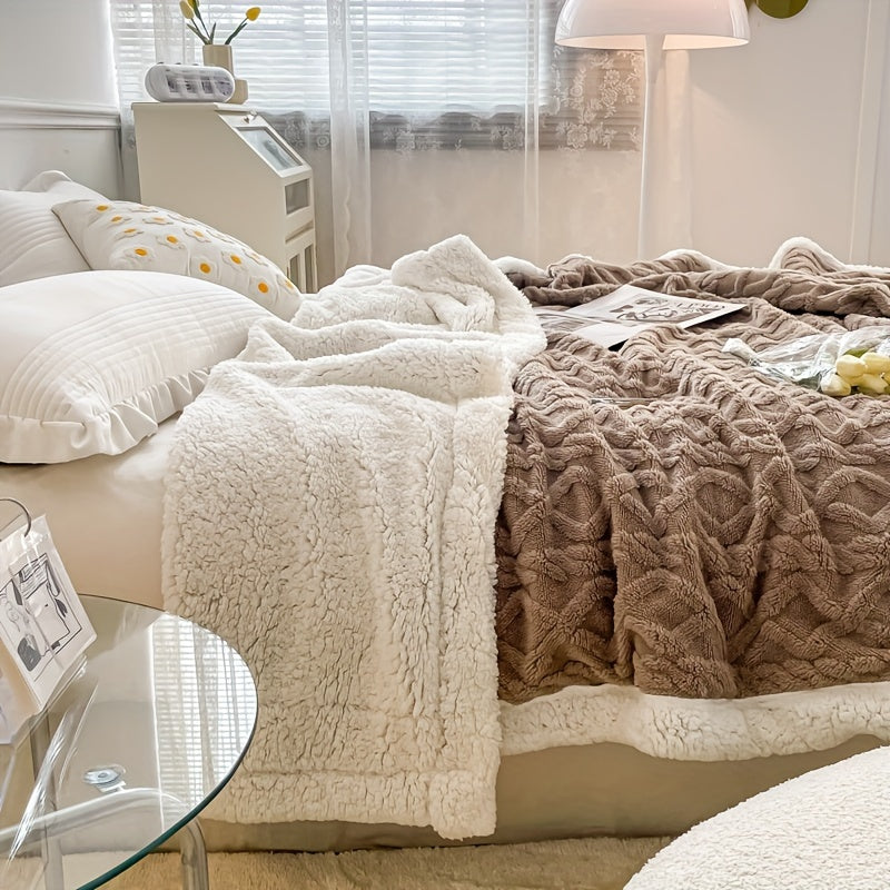 Thick Velvet Blanket for Bed and Sofa Cozy All-Season Home Decor
