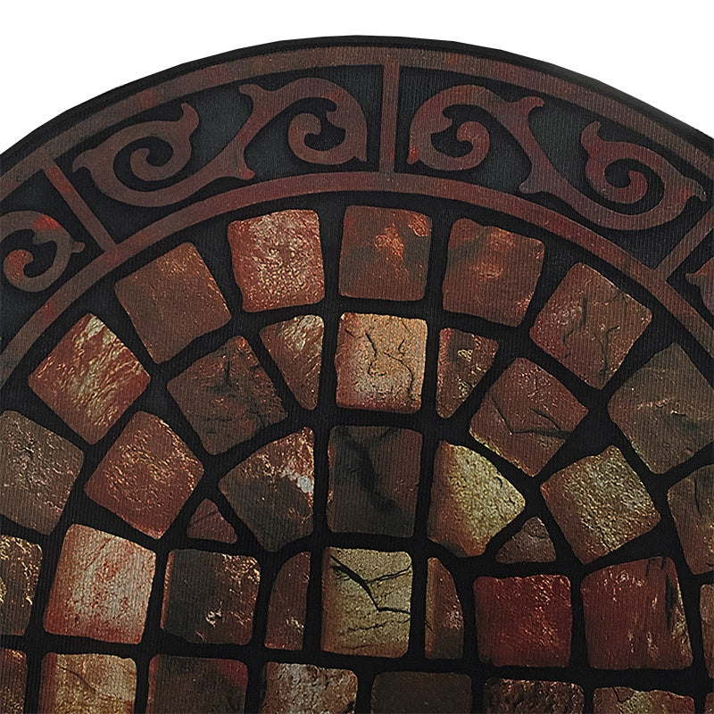 Half-Circle Velvet Door Mat Non-Slip Rug for Home Kitchen Decor Durable Polyester