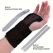 Adjustable Black Nylon Wrist Brace for Carpal Tunnel Support