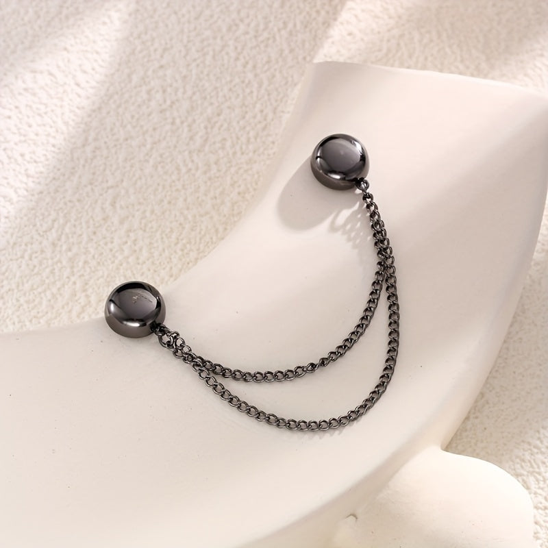 Магнитные штаны и зажимы для манжет, регулируемые сплавные застежки для брюк и рубашек, золотые