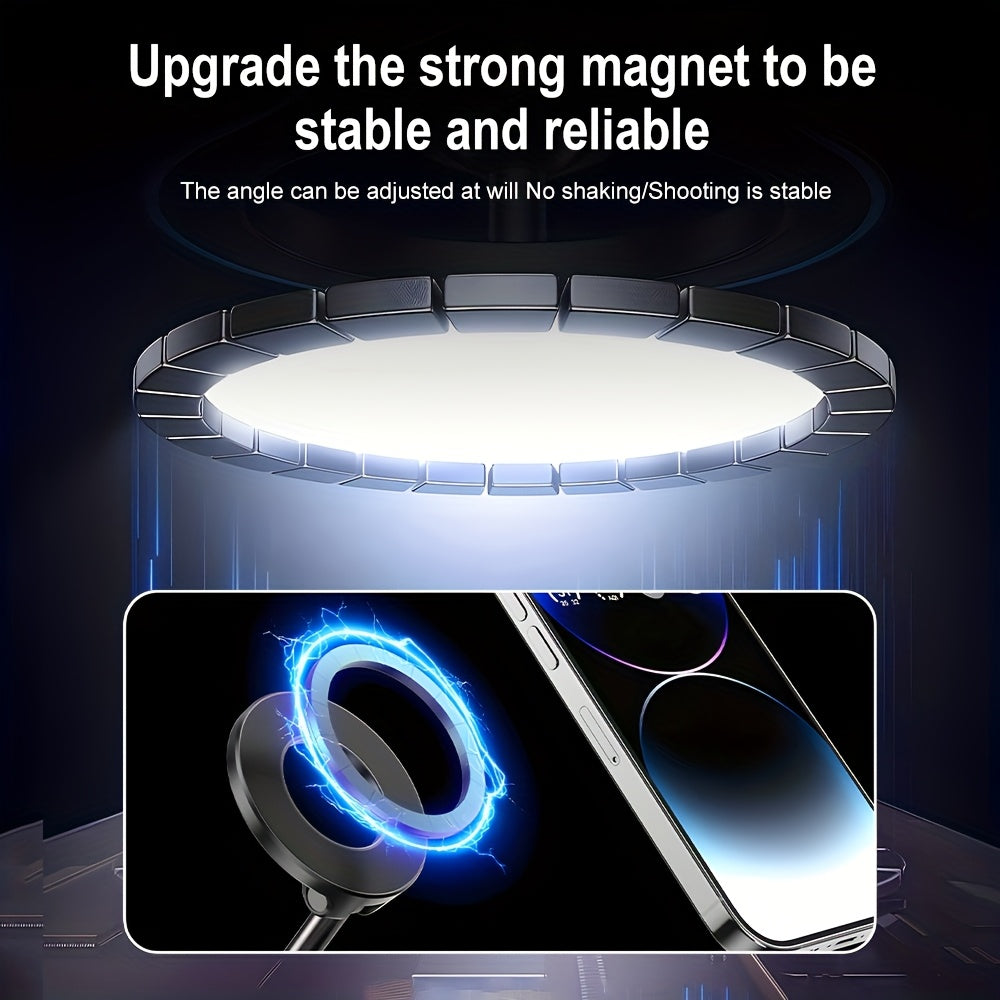 360° Rotating Magnetic Phone Holder Foldable Retractable Universal Compatibility for iPhone