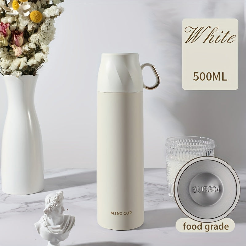 Juego de tazas térmicas de acero inoxidable con aislamiento de doble capa a prueba de fugas para viajes, oficina y escuela