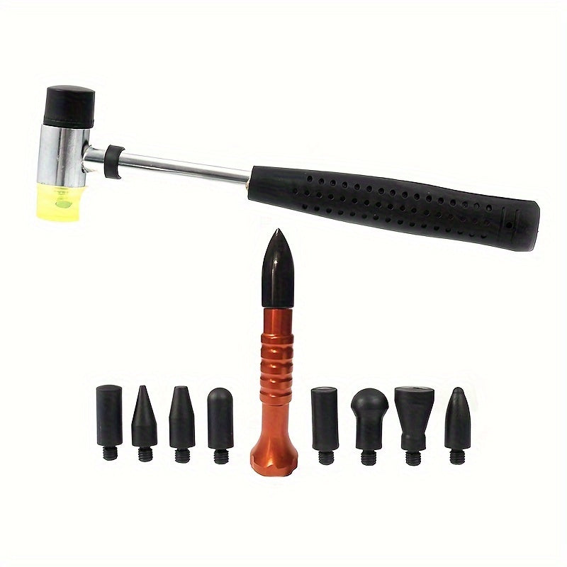 Car Body Paintless Dent Repair Tool Rubber Hammer Leveling Pen for Protruding Points