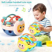 Sensory Rattle and Teething Balls for Babies 0+ Soft ABS Mixed Color
