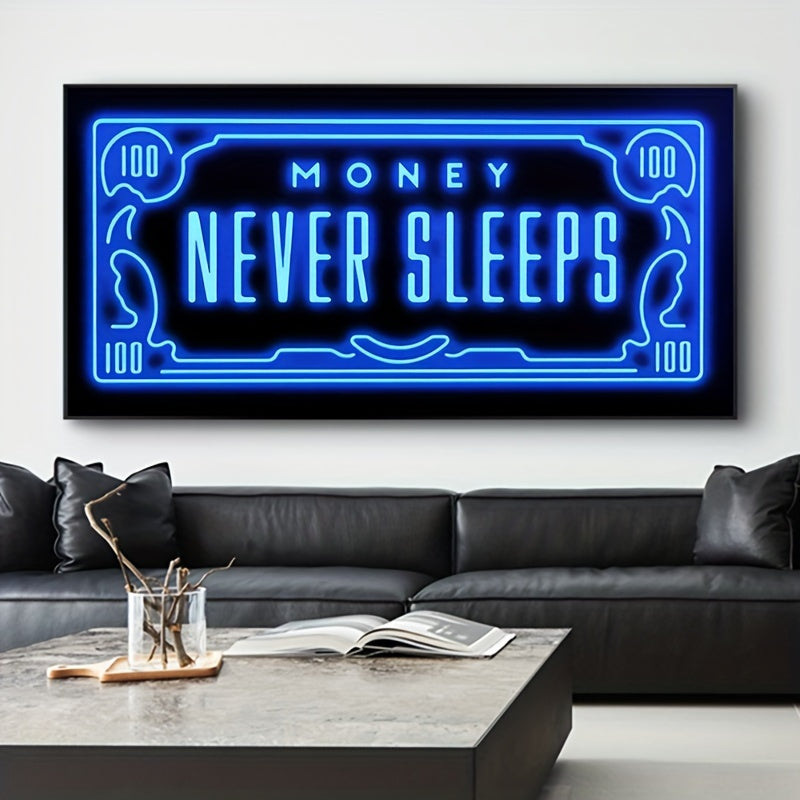 Modern Abstract Art Posters Canvas Wall Art Blue for Living Room Bedroom Indoor