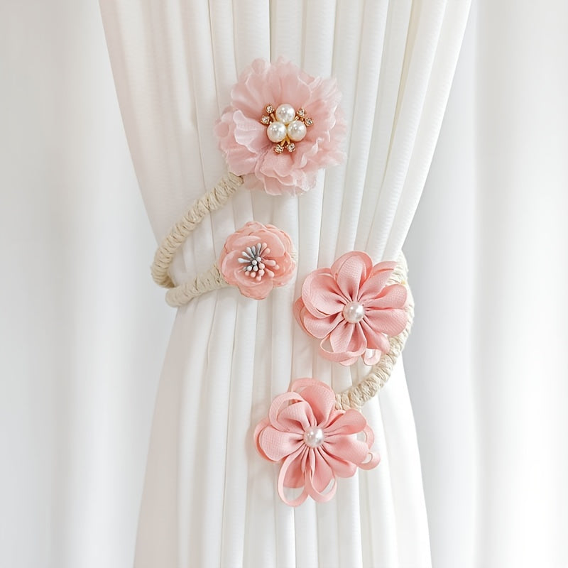Flower Curtain Buckle Tieback Clip for Living Room Bedroom Home Decor