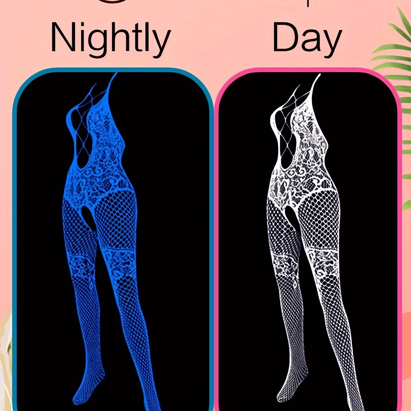 Ayollar uchun neon qorong'uda porlaydigan tarmoq bodystocking, Y2K klub kiyimlari uchun mukammal.