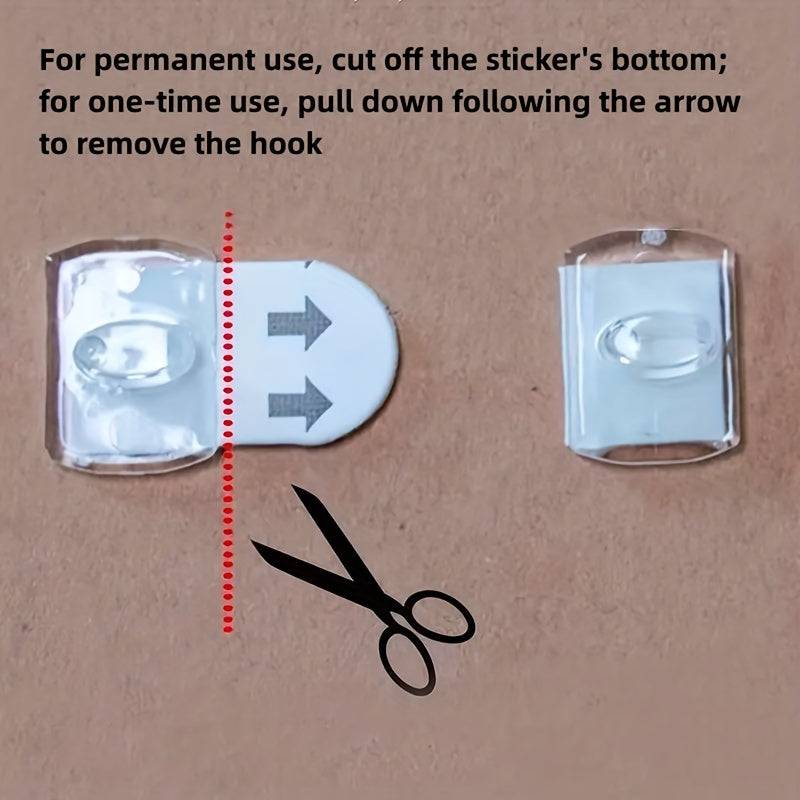 21 Pieces Strong Ornament Hooks for Holidays Wall and Light Clips Removable No Mark