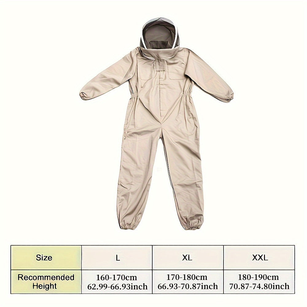 Asalarichilik kiyimlari to'liq tanani himoyalash uchun tikanli tarmoqli niqob bilan barcha asalarichilar uchun