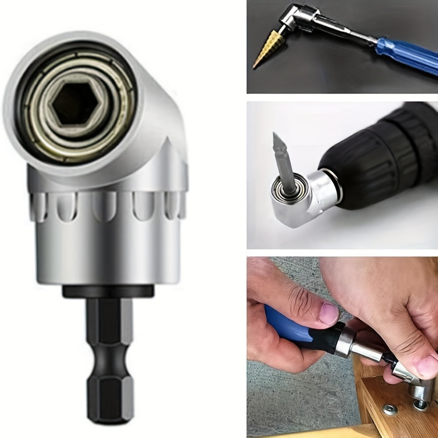 Right Angle Drill Attachment Black Alloy Steel 105 Degree for Power Drilling