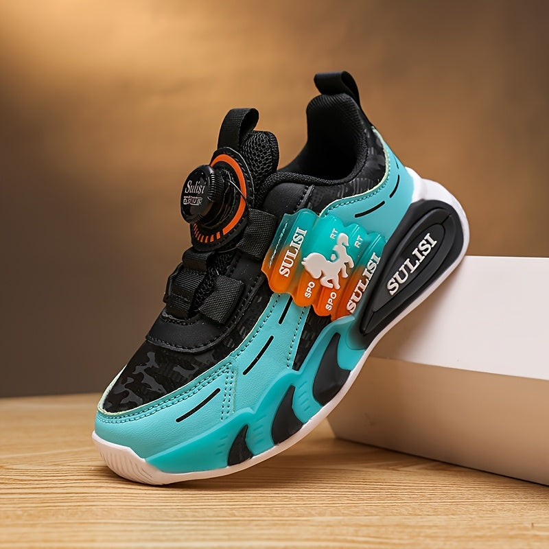 Kids' Color Block Sneakers for Boys and Girls Non-Slip Durable Outdoor Activities