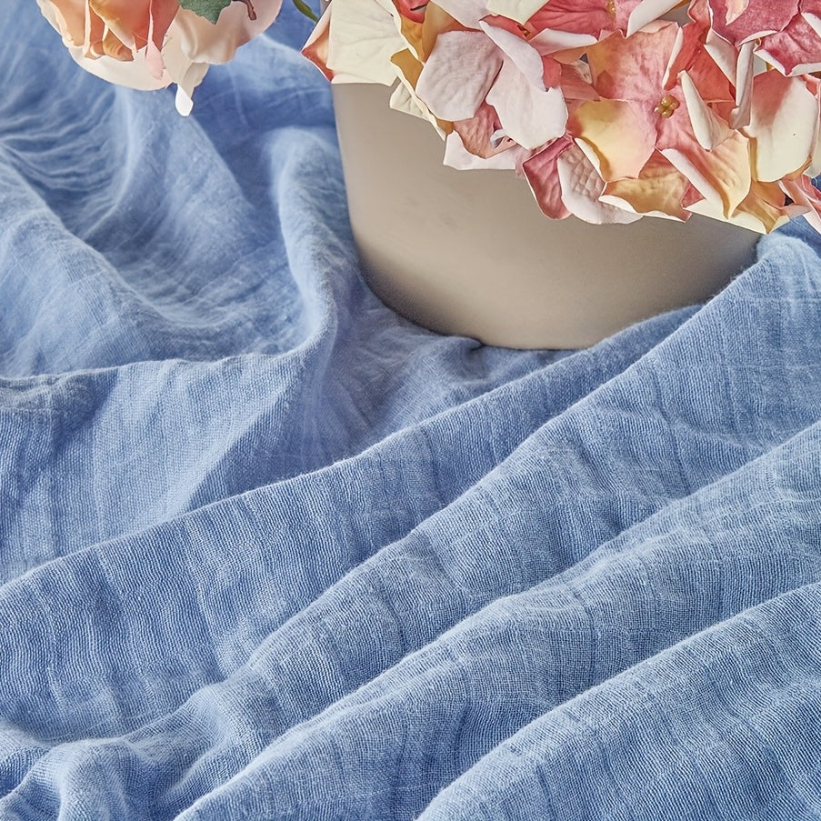 Muslin Swaddle Blanket for Newborns and Babies Solid Color Cotton Multi-Functional Wrap Towel