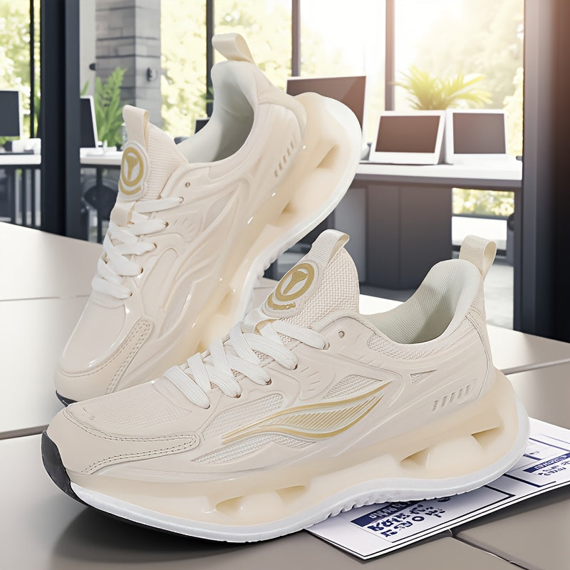 Women's Breathable Athletic Sneakers Lightweight Non-Slip White Blue