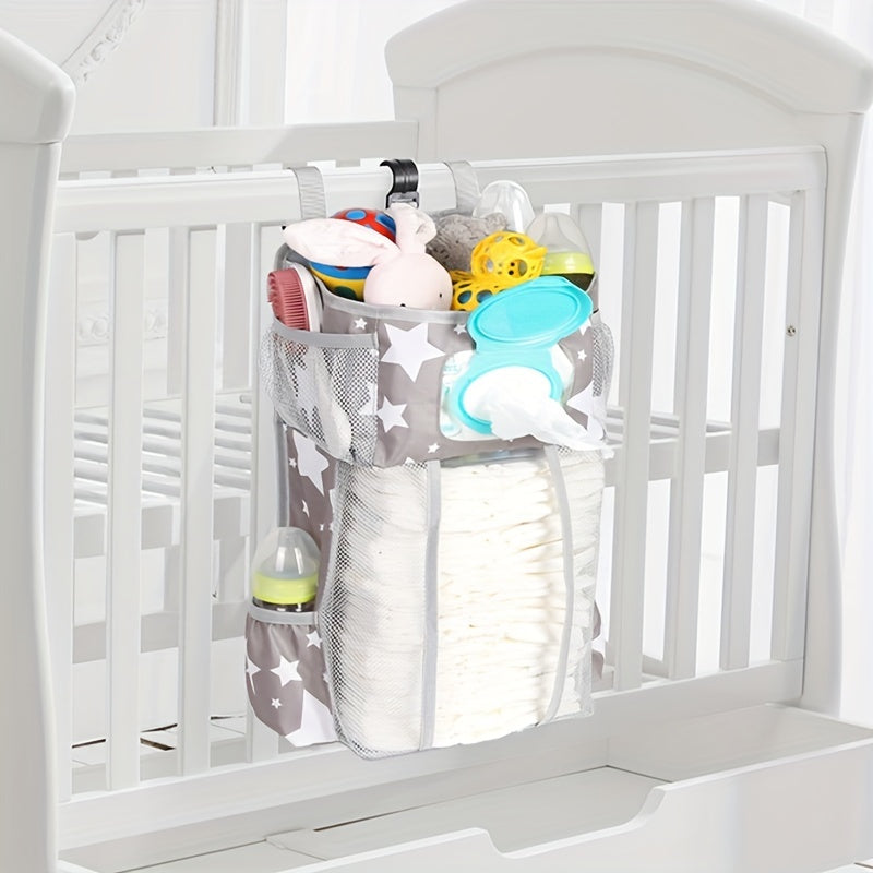 Baby Diaper Organizer Hanging Bag Oxford Cloth for Diapers and Clothes