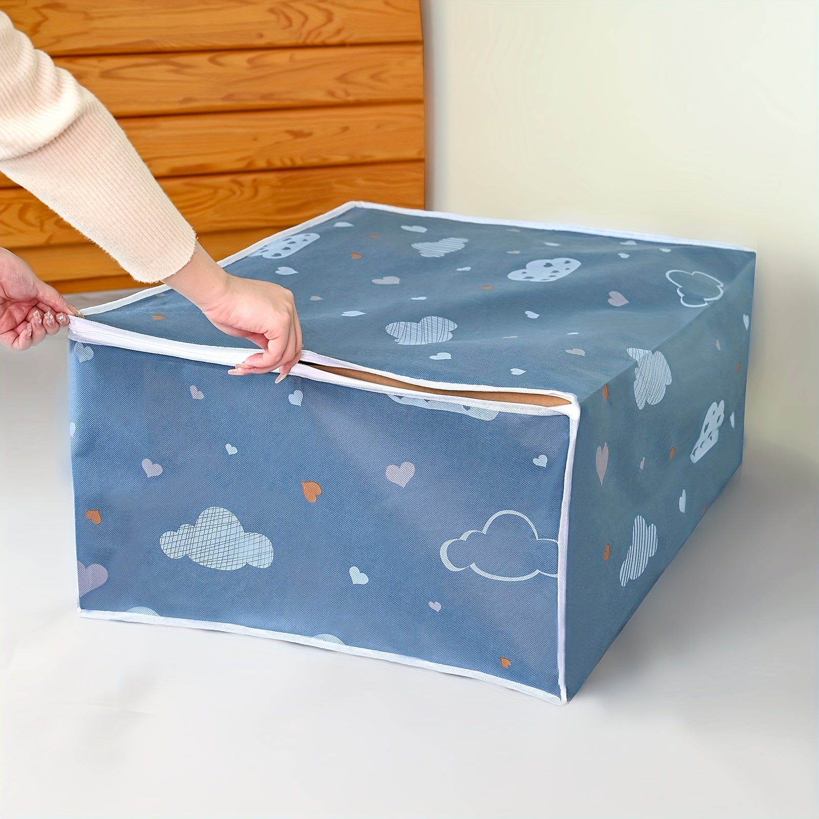 Spacious Clothing Quilt Organizer for Closet Storage and Organization