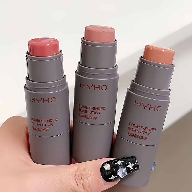 Long-Lasting Dual-Use Matte Blush Stick for Cheeks and Lips