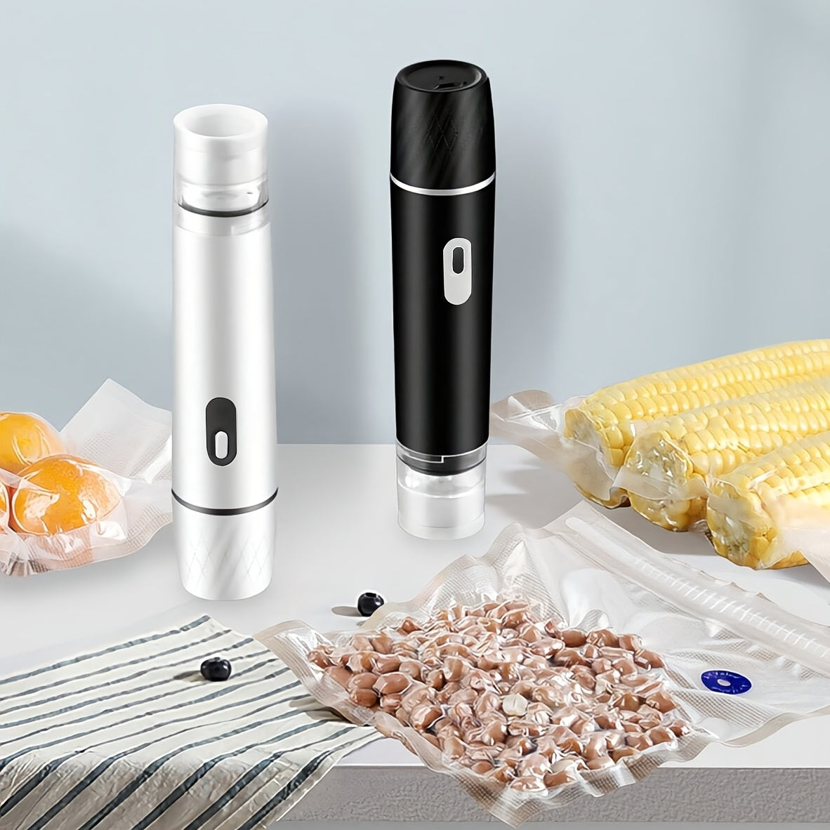 Qayta to'ldiriladigan qo'l ushlash uchun vakuum yopishtiruvchilari, kuchli tortish va past shovqin bilan oziq-ovqat saqlash uchun