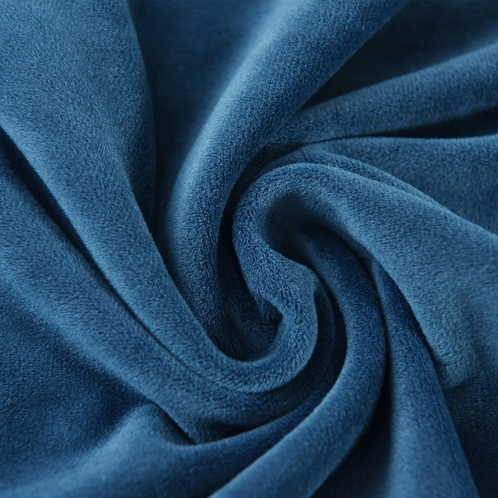 Пара бархатных чехлов для подлокотников из серебристого лиса