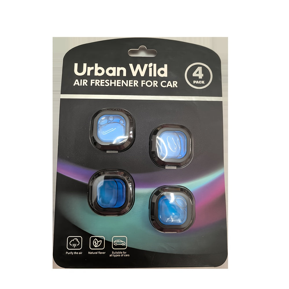 4 Pack Car Air Freshener Vent Clip Long-Lasting Odor Eliminator