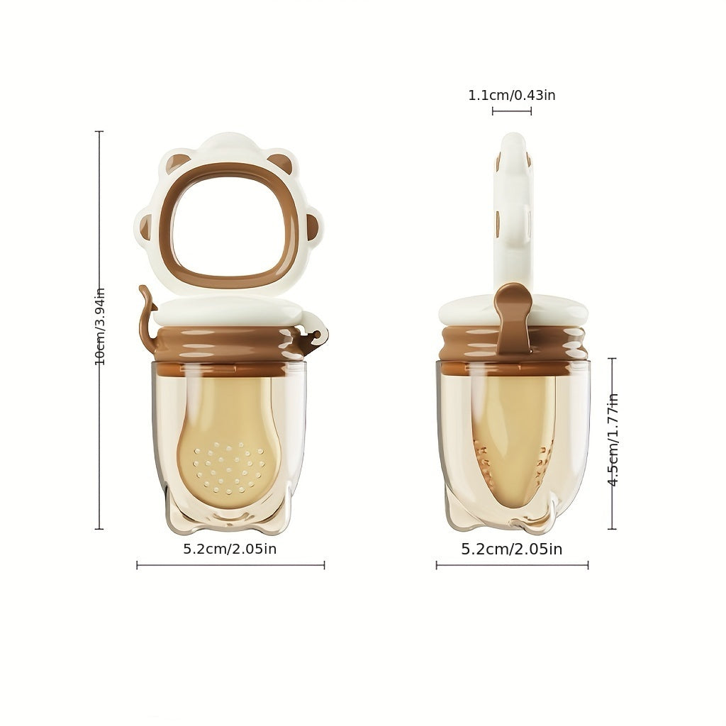 Oʻgʻilcha silikon tishlagichlar, meva va sabzavot sumkalar bilan, oq, yashil, pushti