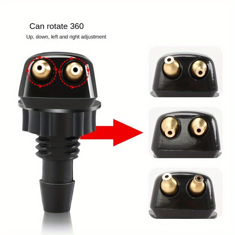 Kit de boquillas de silicona universal para parabrisas de coche con mangueras y conectores