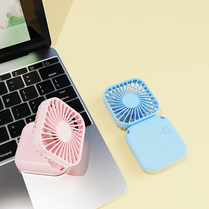Portable Fan with Adjustable Speeds USB Rechargeable for Travel and Outdoor Activities