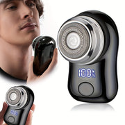 Men's Electric Shaver USB Rechargeable Digital Display Compact for Business Trips