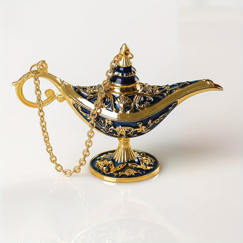 Cute Car Ornament Alloy Wishing Lamp Dashboard Decoration Accessories