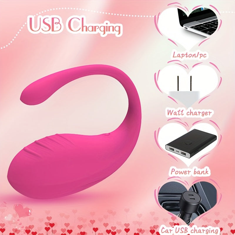 Ayollar uchun uzoqdan boshqariladigan vibratsiya qurilmasi, bir nechta vibratsiya rejimi va qayta zaryadlanadigan batareya bilan