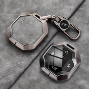 Avtomobil kaliti fob qopqog'i va kalit zanjiri, zink alloy, bardoshli himoya qutisi