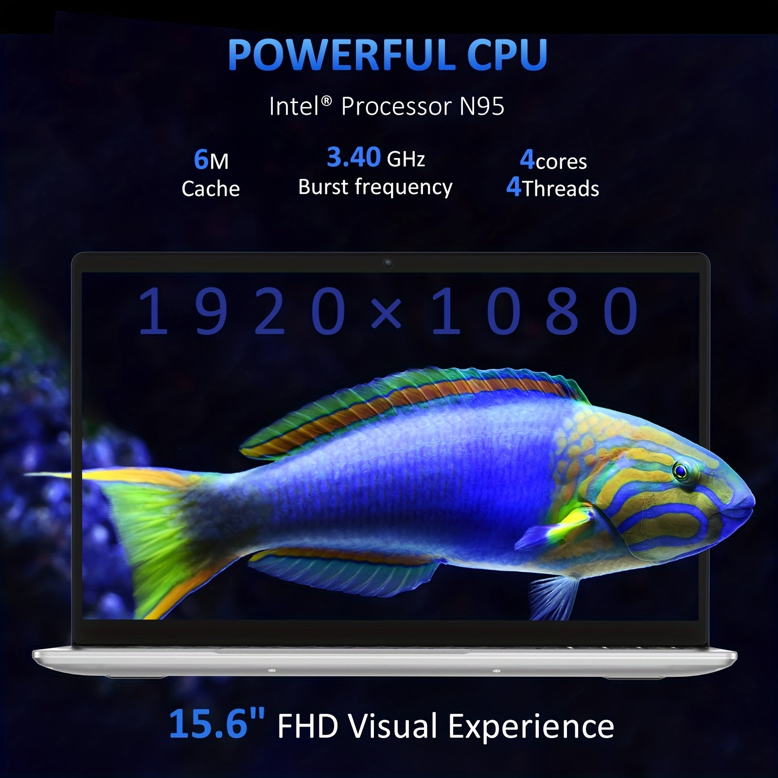 Laptop with 16GB DDR4 RAM 512GB SSD 15.6 Inch FHD IPS Touch Screen