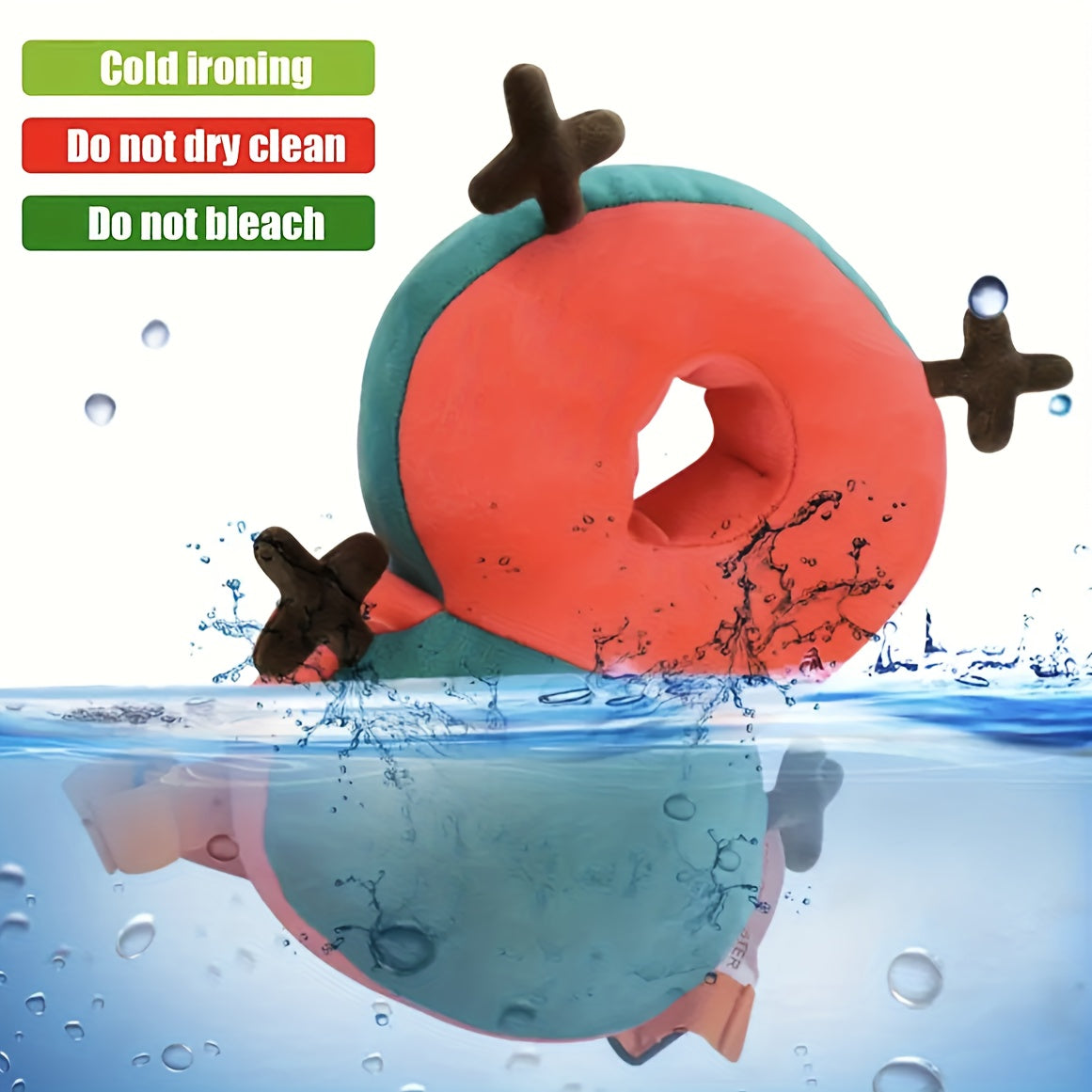 Bola boshini himoyalash yostiqchasi yumshoq plyush bosh himoyachisi bolalar uchun 0+ Qizil Yashil