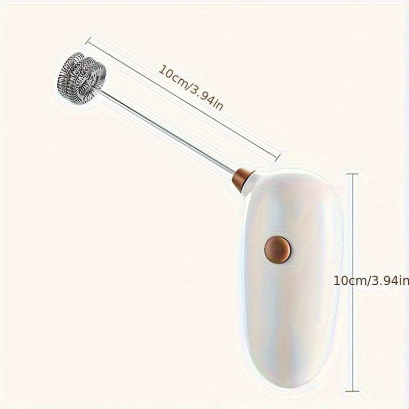 Portable Milk Frother Battery Operated for Frothy Coffee and Creamy Drinks