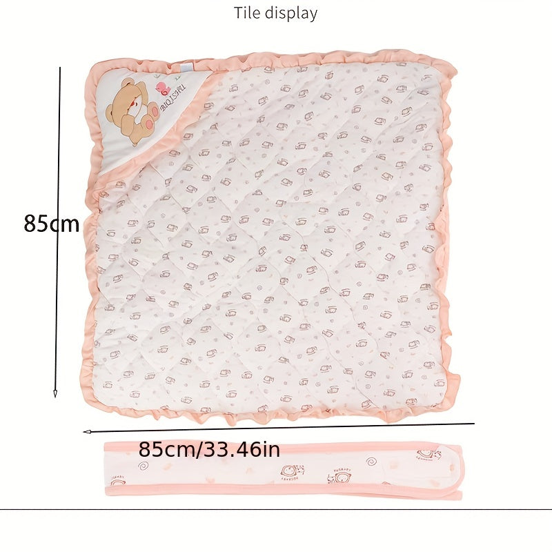 Baby Swaddling Blanket Cotton Soft Bear Style for Newborns Keeps Them Warm