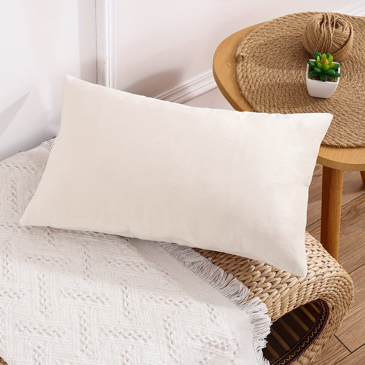 Velvet Throw Pillow Cover for Sofa Bed Decor 18x18 Inches Gray