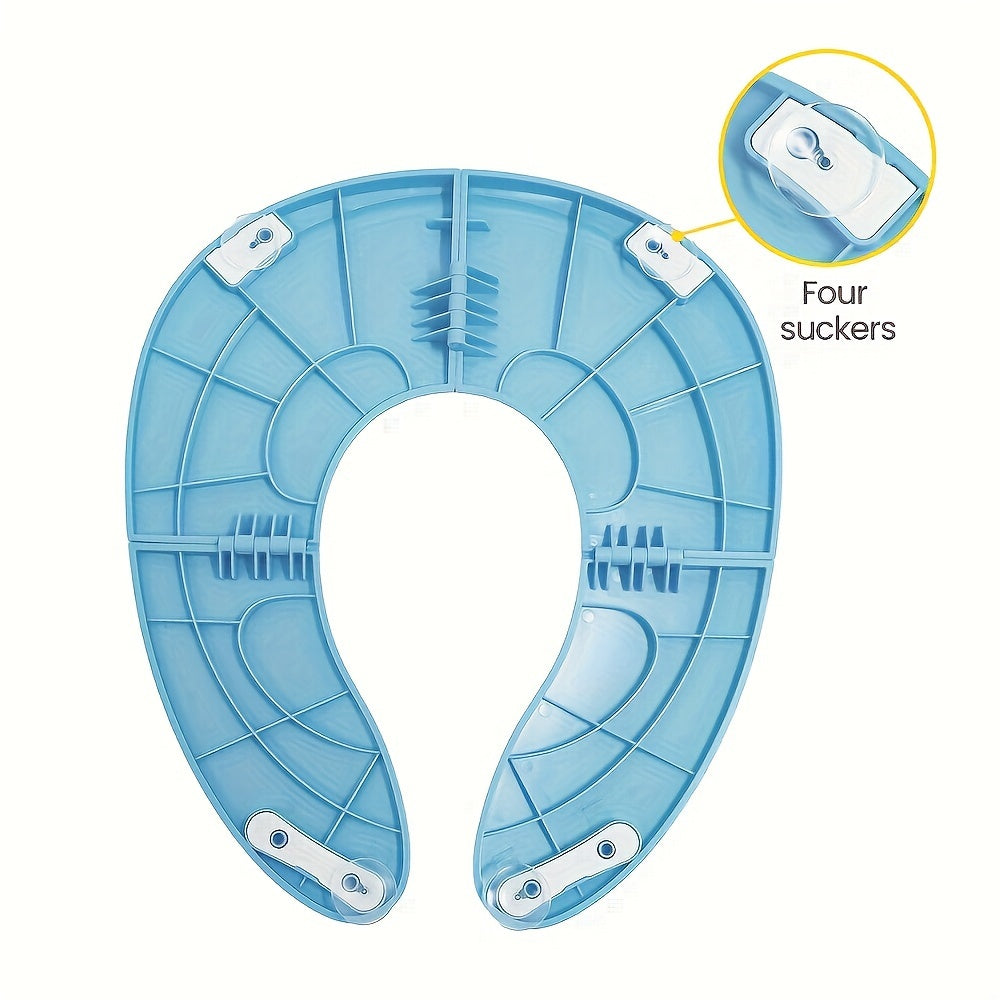 Sayohat uchun hojatxona o'rindig'i qopqog'i - Portativ, egiluvchan va sirpanmaydigan - Oson tozalanadigan PVC materialdan tayyorlangan, o'g'il va qizlar uchun qayta ishlanadigan hojat o'rgatish yechimi